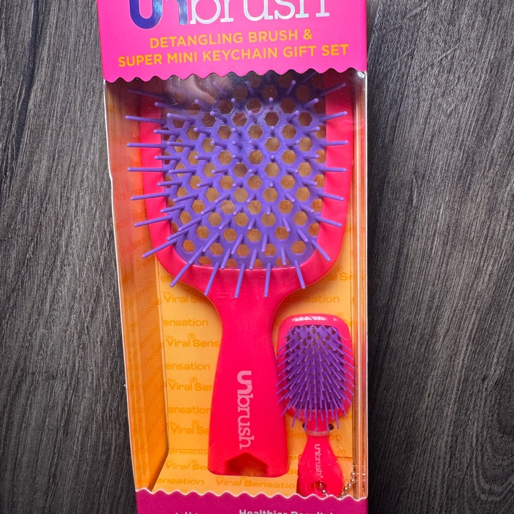 Pink & Purple Detangling Brush Set - Kids Hair